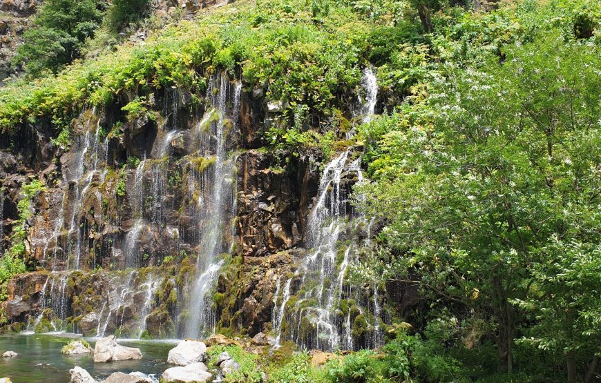 Dashbashi Canyon and waterfalls